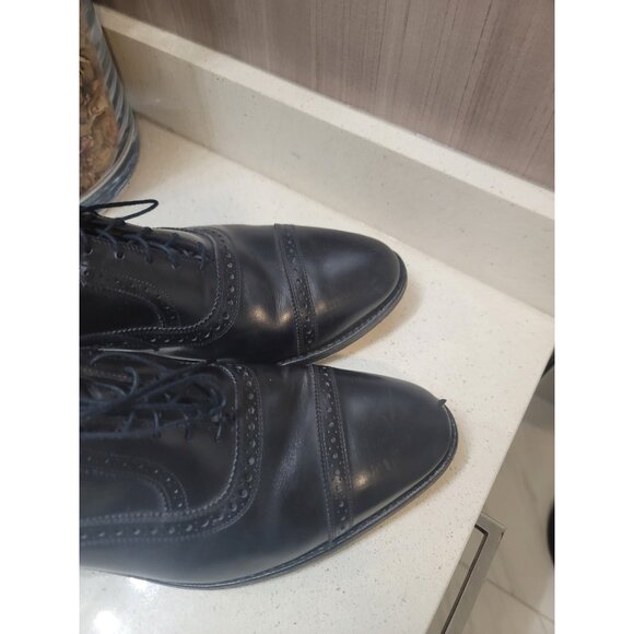 Allen Edmonds Clifton Mens Black Leather Cap Toe Derbies Sz 13 C main image 8